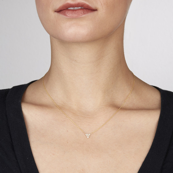 Ariel Gordon 14K Diamond Triad Necklace Ariel Gordon 14K Diamond Triad Necklace