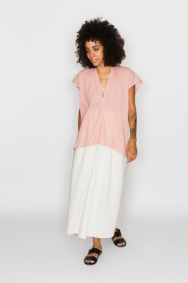 Miranda Bennett Everyday Top, Cotton Gauze in Clay Miranda Bennett Everyday Top, Cotton Gauze in Clay
