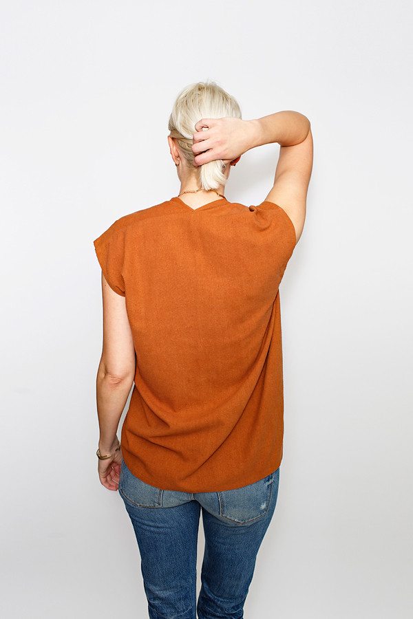 Miranda Bennett Everyday Top, Silk Noil in Sienna Miranda Bennett Everyday Top, Silk Noil in Sienna
