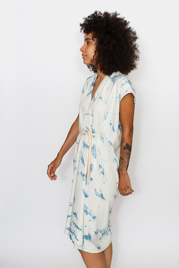 Miranda Bennett Tempest Dress, Silk Noil in Arashi Miranda Bennett Tempest Dress, Silk Noil in Arashi