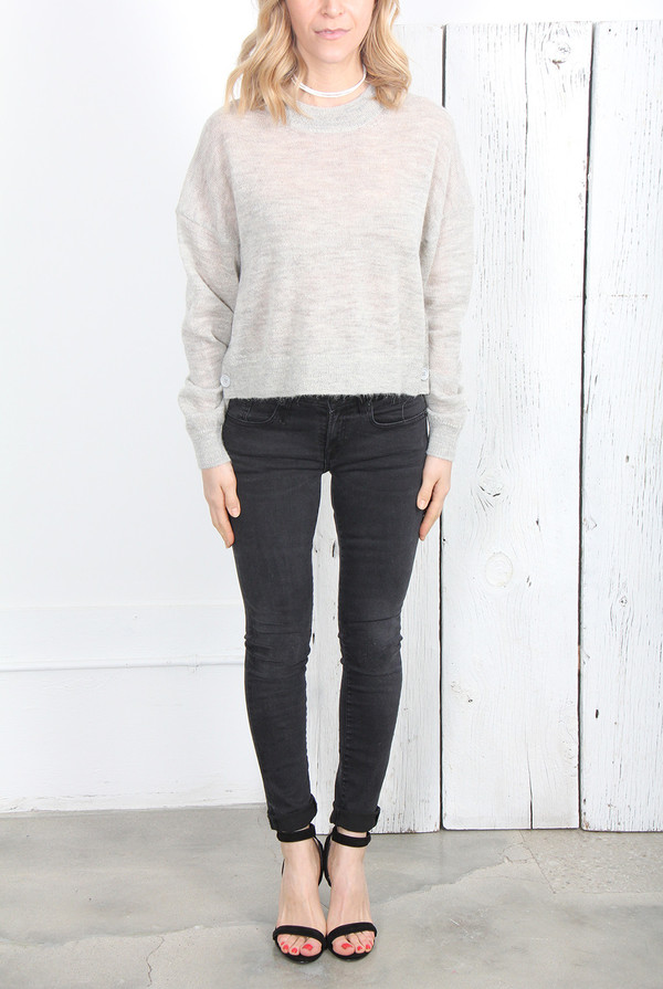 Acne Studios RYSSA SIDE BUTTON SWEATER Acne Studios RYSSA SIDE BUTTON SWEATER