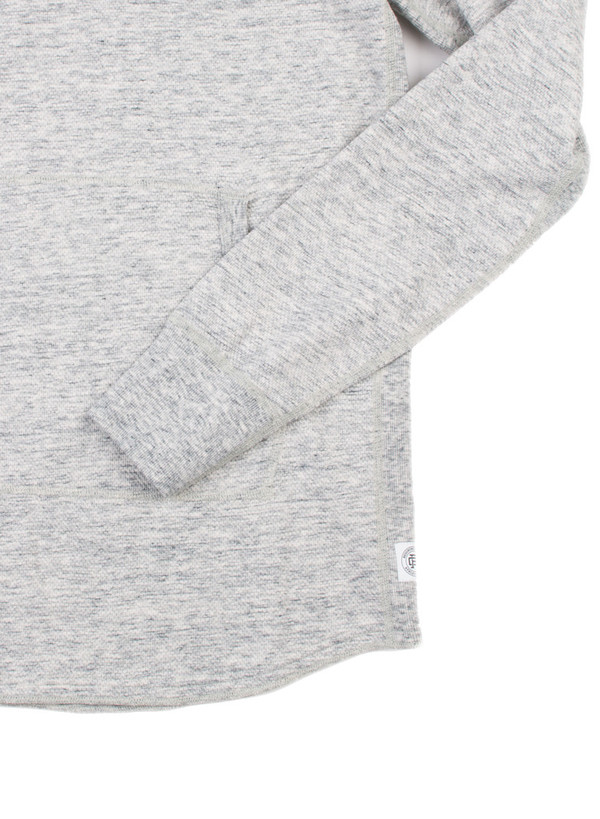 Men's Reigning Champ Knit Mesh Jersey Pullover Hoodie Concrete Men's Reigning Champ Knit Mesh Jersey Pullover Hoodie Concrete
