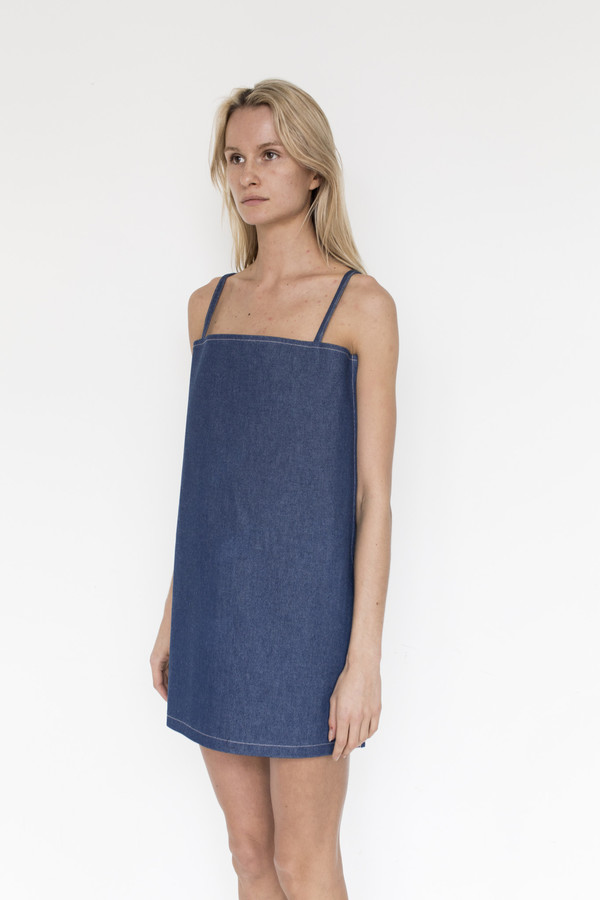 Collina Strada Denim El Morro Dress Collina Strada Denim El Morro Dress
