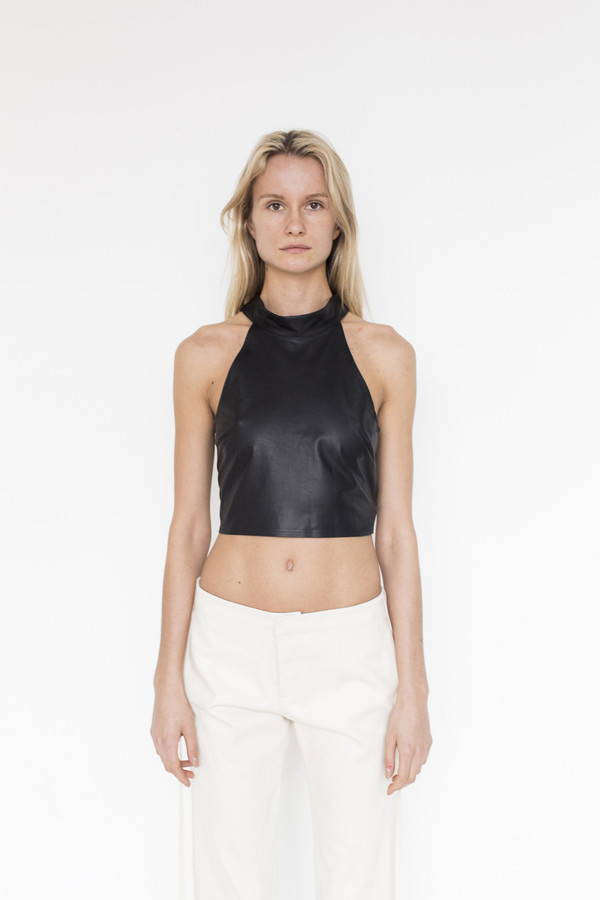 Collina Strada Leather Rainier Top Collina Strada Leather Rainier Top
