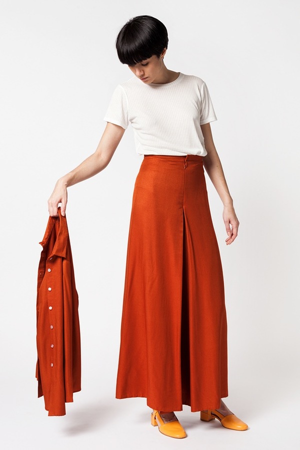 Kaarem Wind Lantern Pant - regale red orange Kaarem Wind Lantern Pant - regale red orange