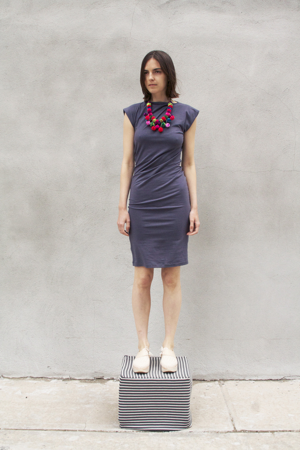 Study NY TWIST DRESS in PEWTER Study NY TWIST DRESS in PEWTER