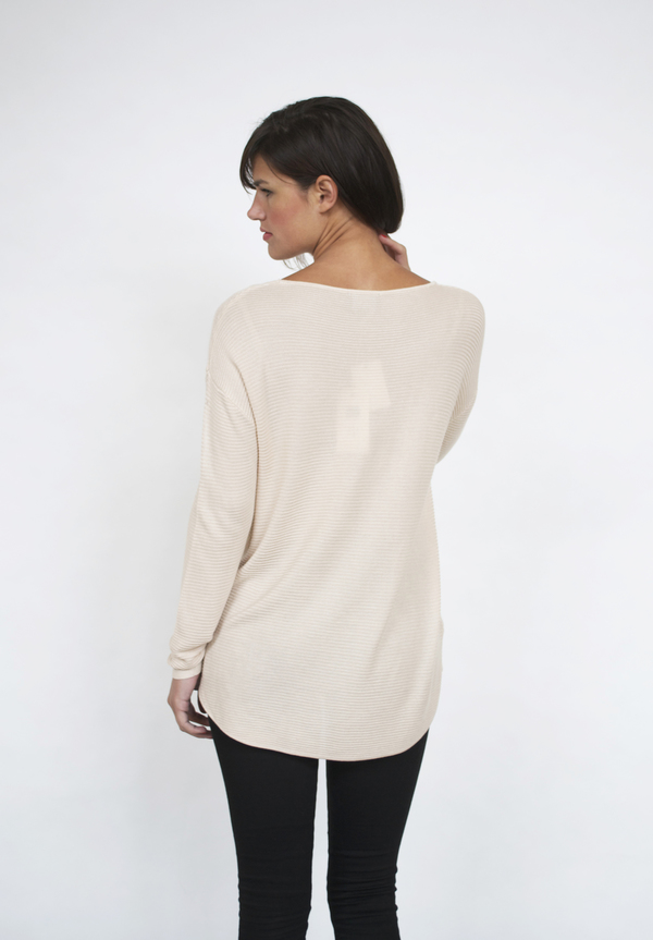 Lumiere Lace-up Knit Blouse Lumiere Lace-up Knit Blouse