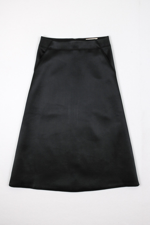 Nanushka Madu Bonded Satin A-Line Skirt Nanushka Madu Bonded Satin A-Line Skirt