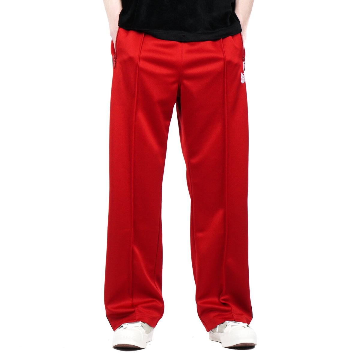 needles red track pants