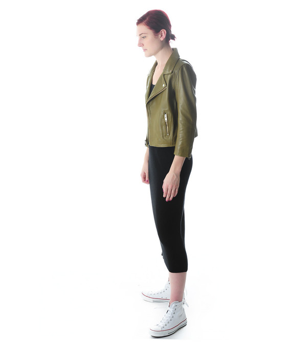 Ganni Brown Passion Bike Jacket Ganni Brown Passion Bike Jacket