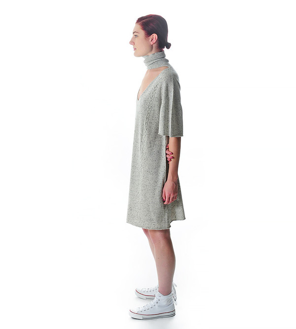 Ryan Roche Cashmere Knit T-Shirt Sweater Dress Ryan Roche Cashmere Knit T-Shirt Sweater Dress
