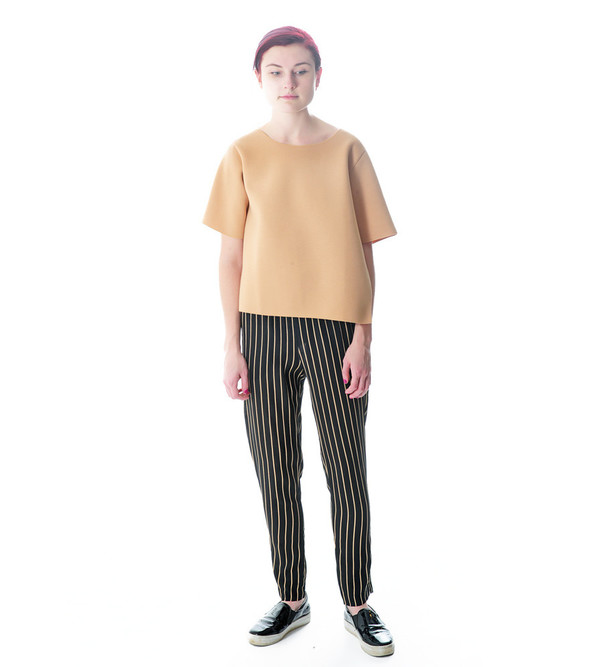 Won Hundred Tan Nea Neoprene Blouse Won Hundred Tan Nea Neoprene Blouse