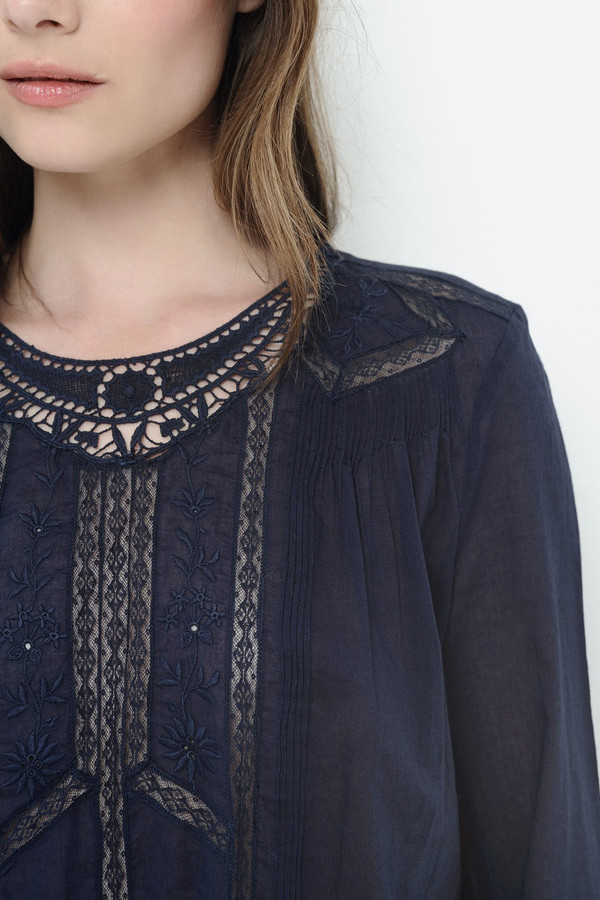DES PETITS HAUTS IEPI INDIGO BLOUSE DES PETITS HAUTS IEPI INDIGO BLOUSE