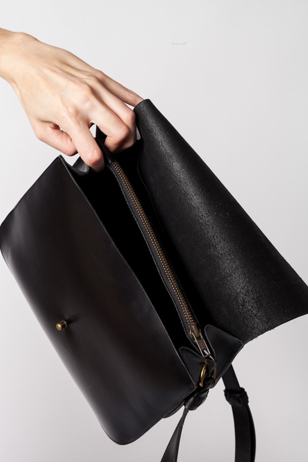 Creatures of Comfort Saddle Bag Medium - black Creatures of Comfort Saddle Bag Medium - black