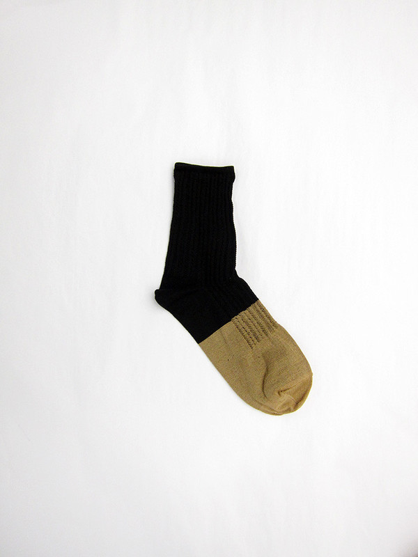 BLESS Garp Socks, Black/Beige BLESS Garp Socks, Black/Beige