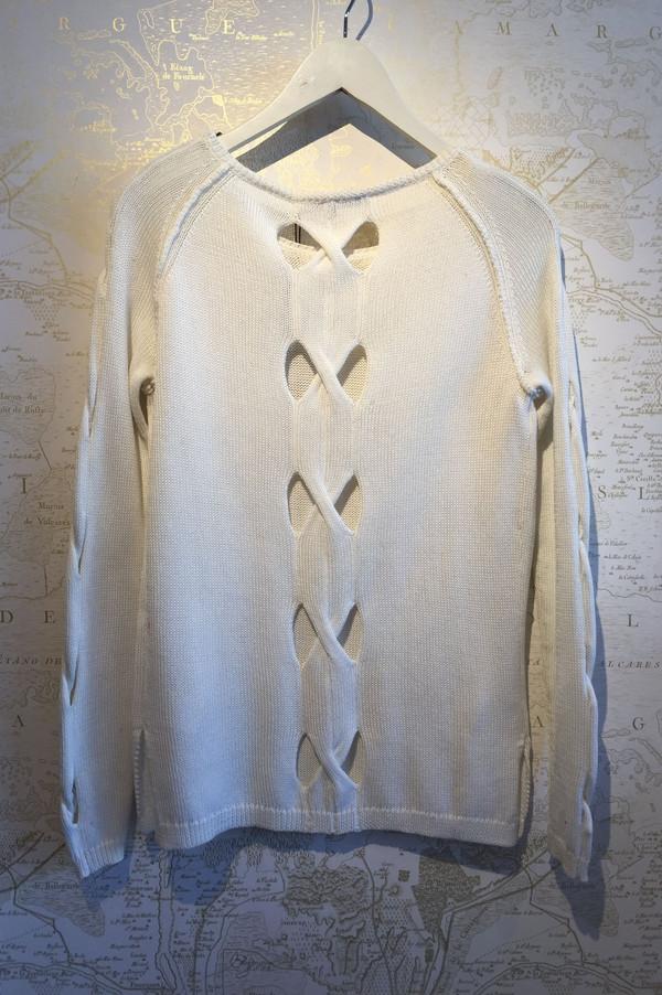 Tess GIberson Cut-out cable knit sweater Tess GIberson Cut-out cable knit sweater