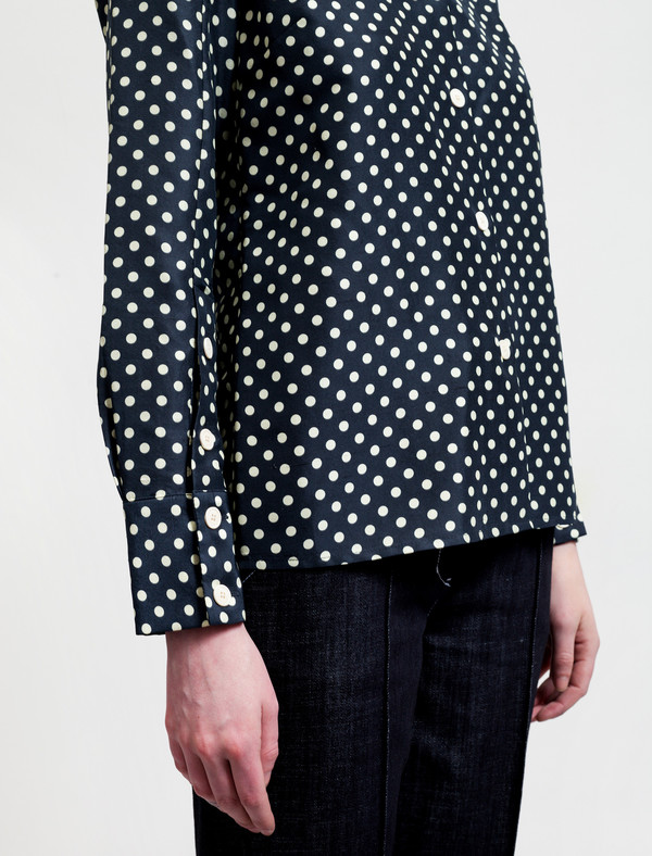 Trademark Polka Dot Silk Shirt Trademark Polka Dot Silk Shirt