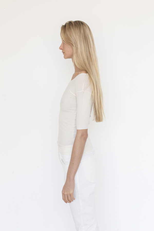 Baserange Cotton Rib Long Sleeve Top Baserange Cotton Rib Long Sleeve Top
