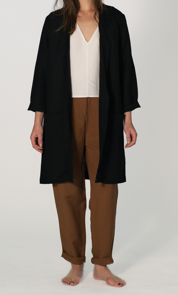 FIRST RITE BLACK OVERCOAT FIRST RITE BLACK OVERCOAT