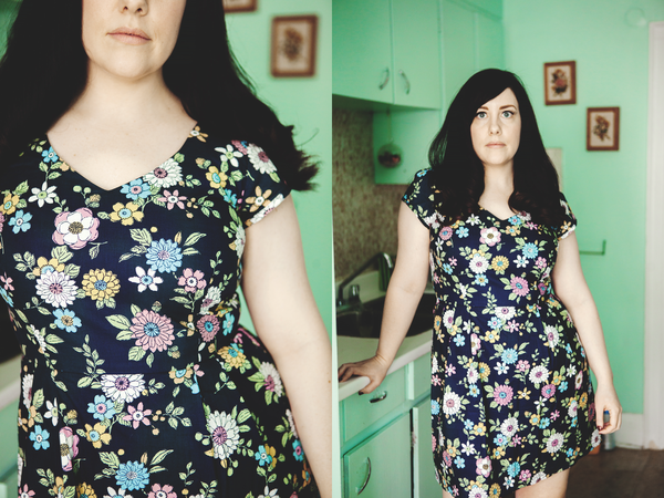 Birds of North America Gander Dress (Navy Floral) Birds of North America Gander Dress (Navy Floral)
