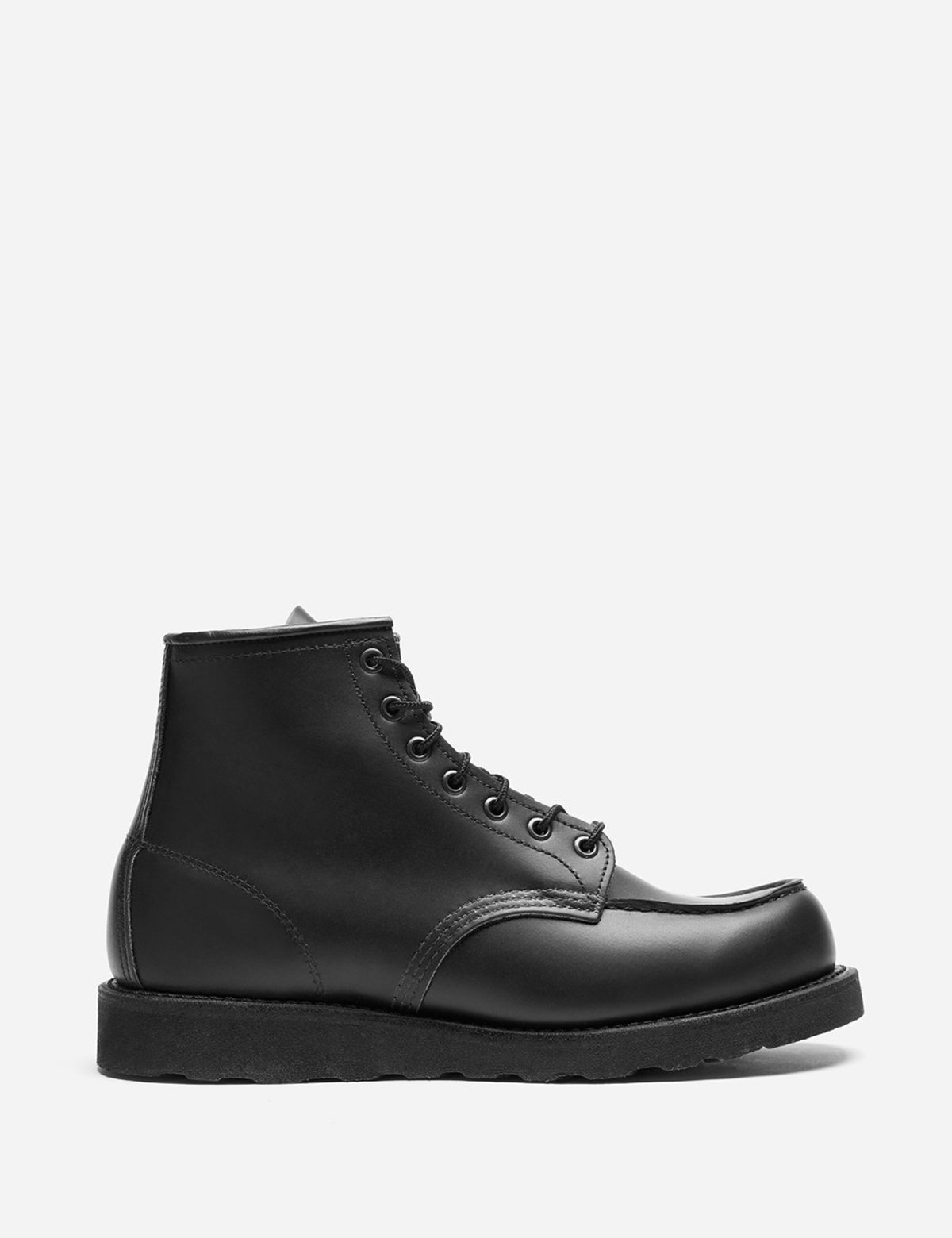 all black red wing boots