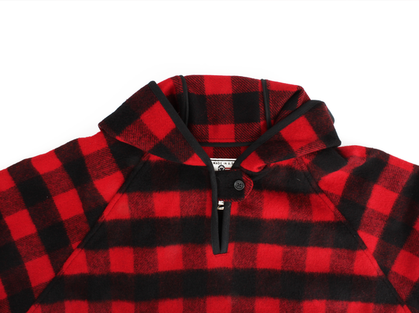 Wool Popover Hooded Poncho Wool Popover Hooded Poncho