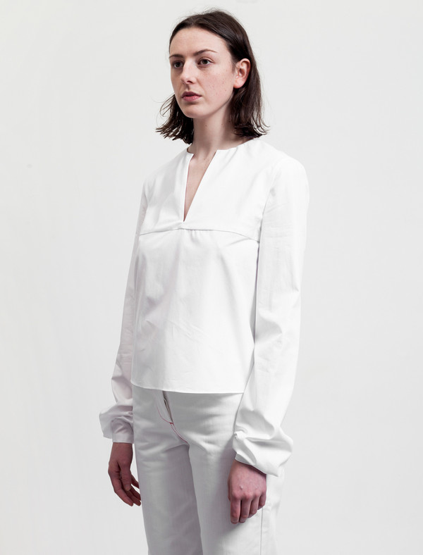 Etienne Deroeux Womens Tina Shirt White Etienne Deroeux Womens Tina Shirt White