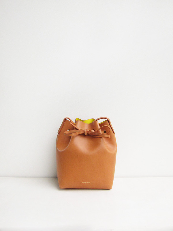 Mansur Gavriel Mini Bucket Bag, Cammello/Sun Mansur Gavriel Mini Bucket Bag, Cammello/Sun