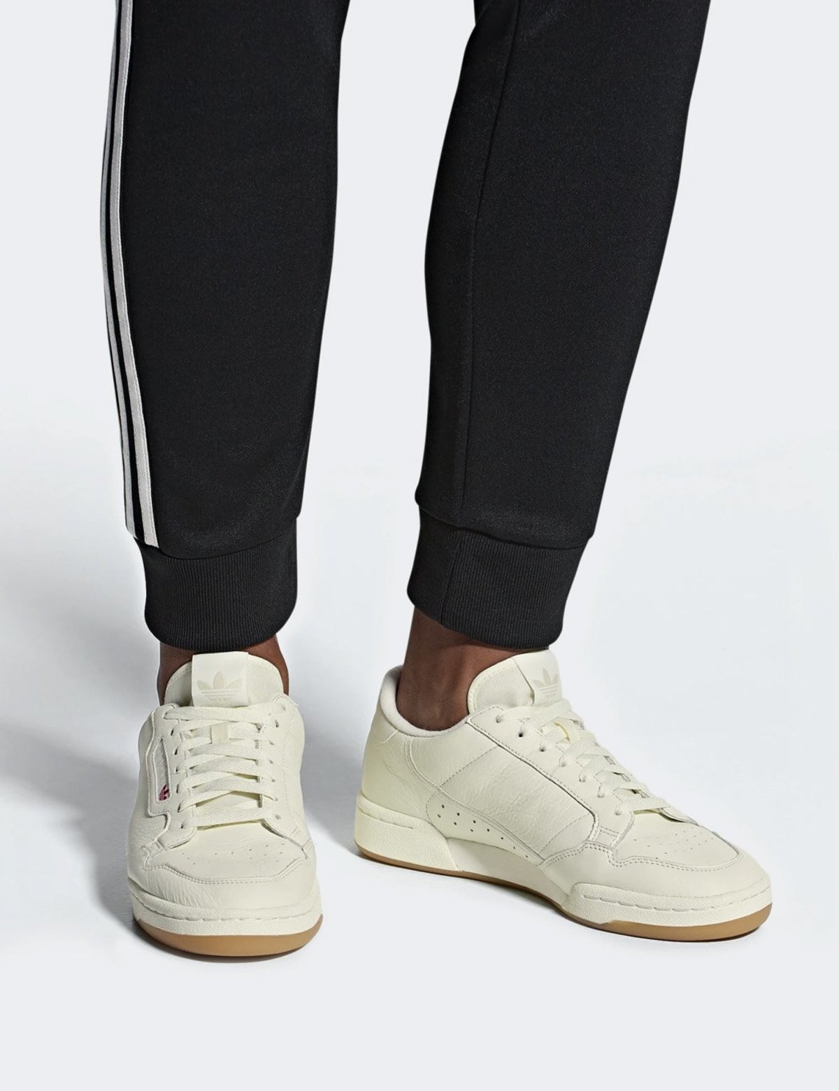 adidas 80s continental trainers off white raw white gum