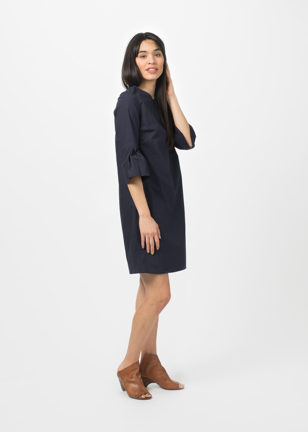 Cotton Zip-Back Dress Cotton Zip-Back Dress