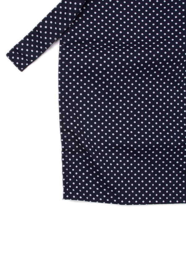 Long Apron Navy Printed Polka Dot Long Apron Navy Printed Polka Dot