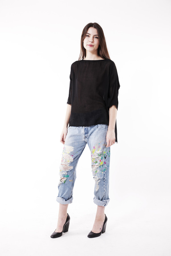 Black Crane Square Top Black Crane Square Top