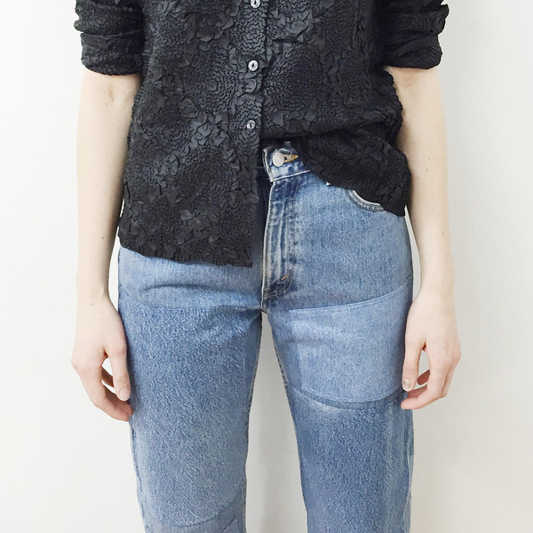 B Sides Jeans - Levi's 505 Patchwork Denim Jeans B Sides Jeans - Levi's 505 Patchwork Denim Jeans