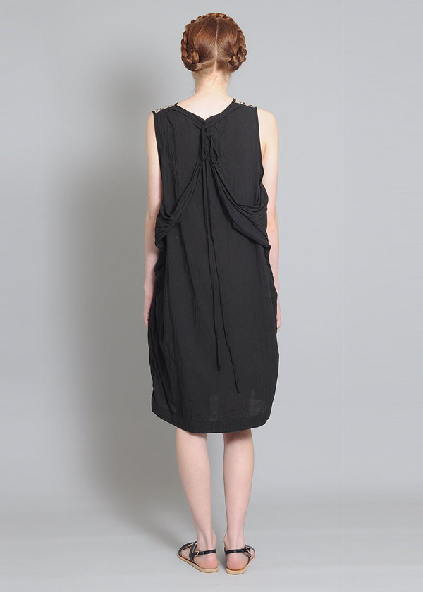 Uzi Black Feather Dress Uzi Black Feather Dress