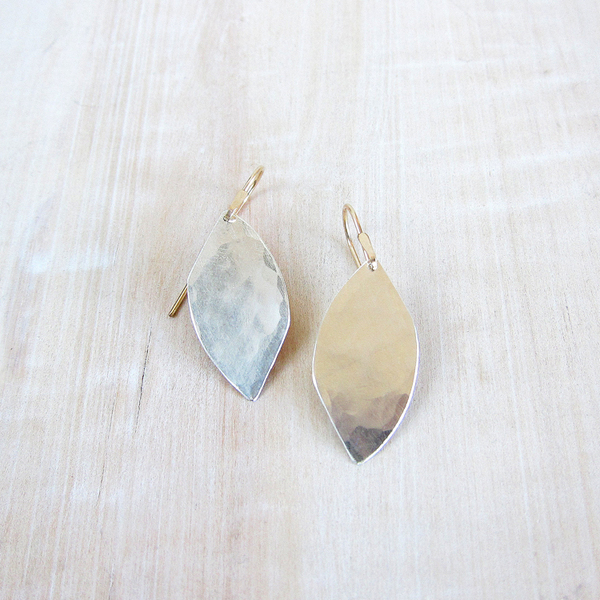 Christine Fail small shale earrings - silver Christine Fail small shale earrings - silver