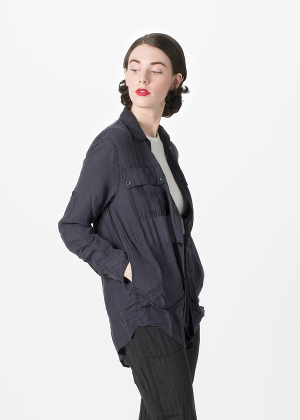 Katharine E Hamnett x YMC Habotai Silk Shirt Katharine E Hamnett x YMC Habotai Silk Shirt