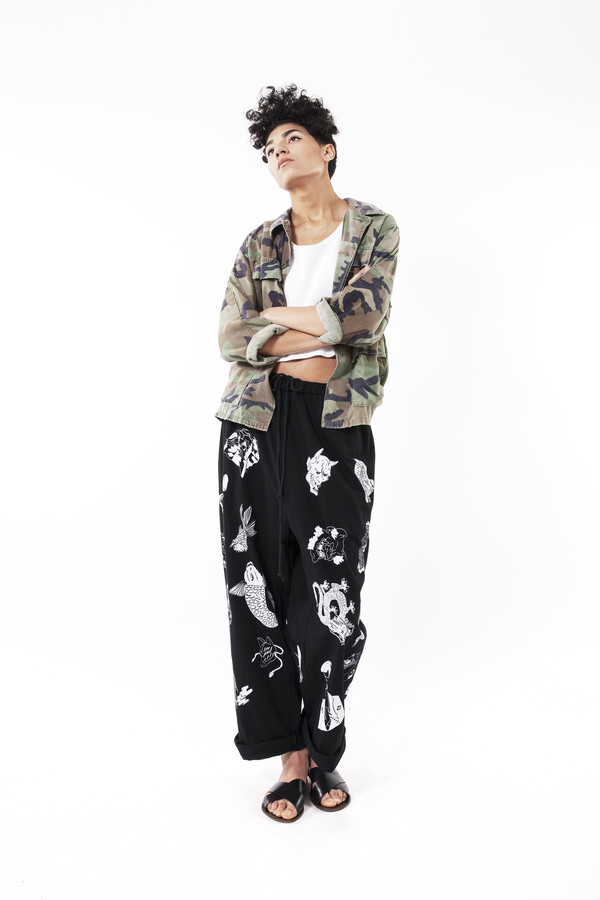 Ikumi Tattoo Long Pants (Black) Ikumi Tattoo Long Pants (Black)
