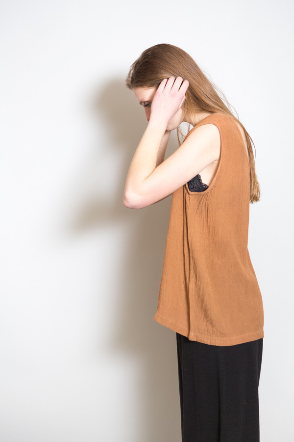 Revisited Crushed Cotton Tank / Siena Revisited Crushed Cotton Tank / Siena