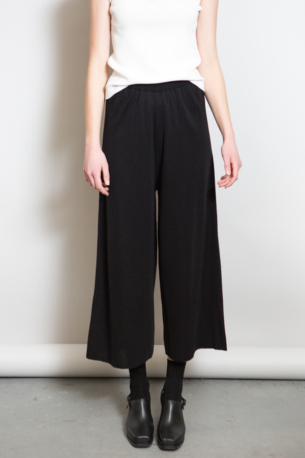Achro Ribbed Waist Knit Pants / Black Achro Ribbed Waist Knit Pants / Black