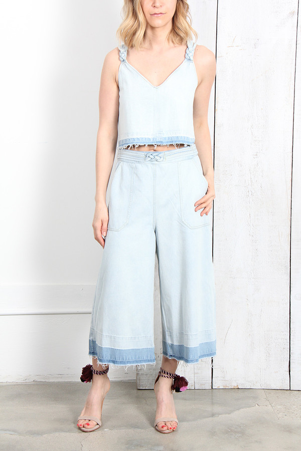 SEA WASHED OUT BRAIDED CULOTTES SEA WASHED OUT BRAIDED CULOTTES
