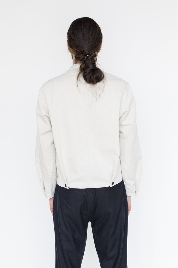 Men's Assembly Cotton Button Jacket - Natural Men's Assembly Cotton Button Jacket - Natural