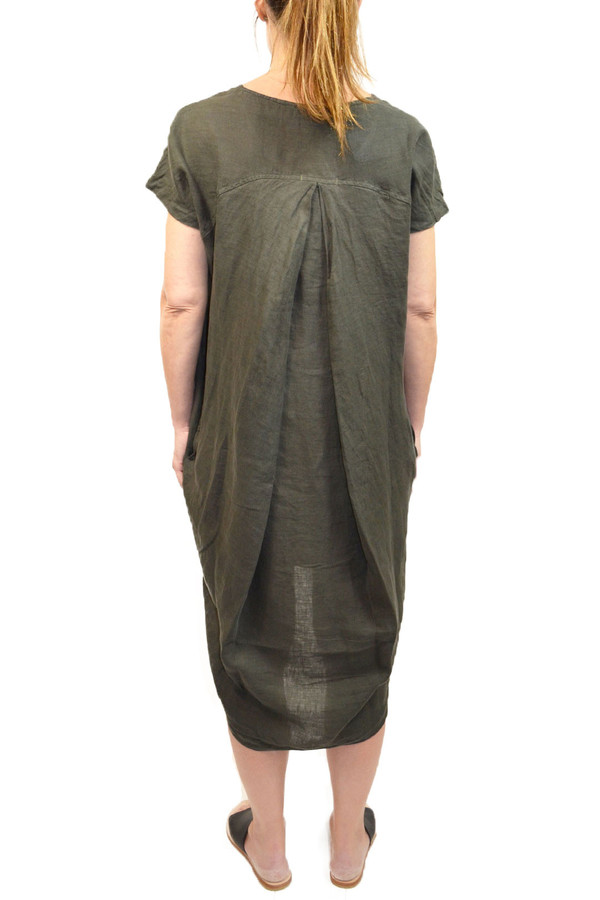 Black Crane Pleated Cocoon Dress Black Crane Pleated Cocoon Dress