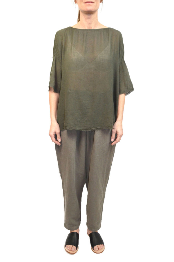 Black Crane Square Top - Charcoal Black Crane Square Top - Charcoal