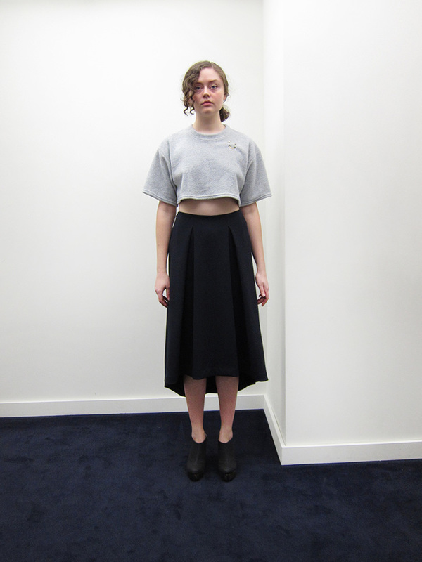KAAREM Piece of Ring Pleated Midi Skirt KAAREM Piece of Ring Pleated Midi Skirt