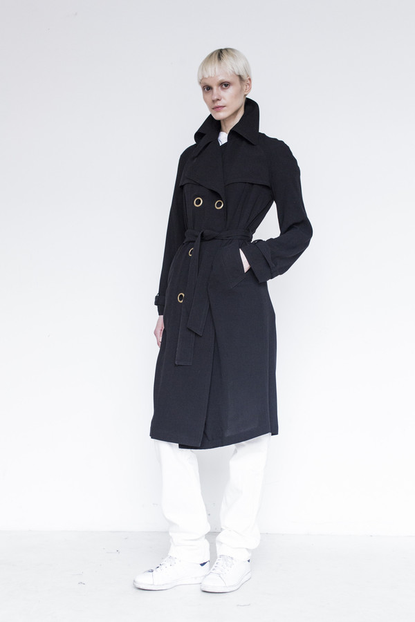 Assembly Crepe Trench Coat Assembly Crepe Trench Coat
