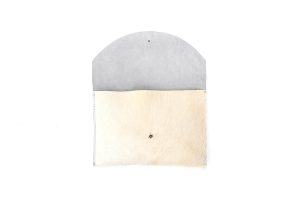 Primecut NATURAL WHITE ENVELOPE CLUTCH Primecut NATURAL WHITE ENVELOPE CLUTCH