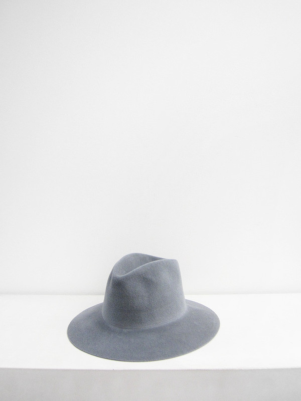 Clyde Short Brim Pinch Hat, Dove Grey Clyde Short Brim Pinch Hat, Dove Grey