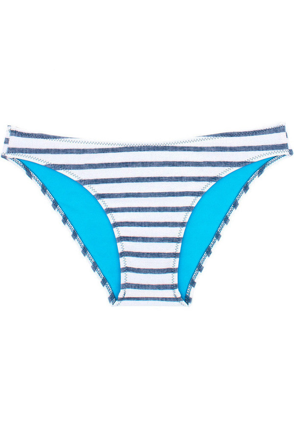 Mollusk Atoll Bikini Bottom Navy White Mollusk Atoll Bikini Bottom Navy White