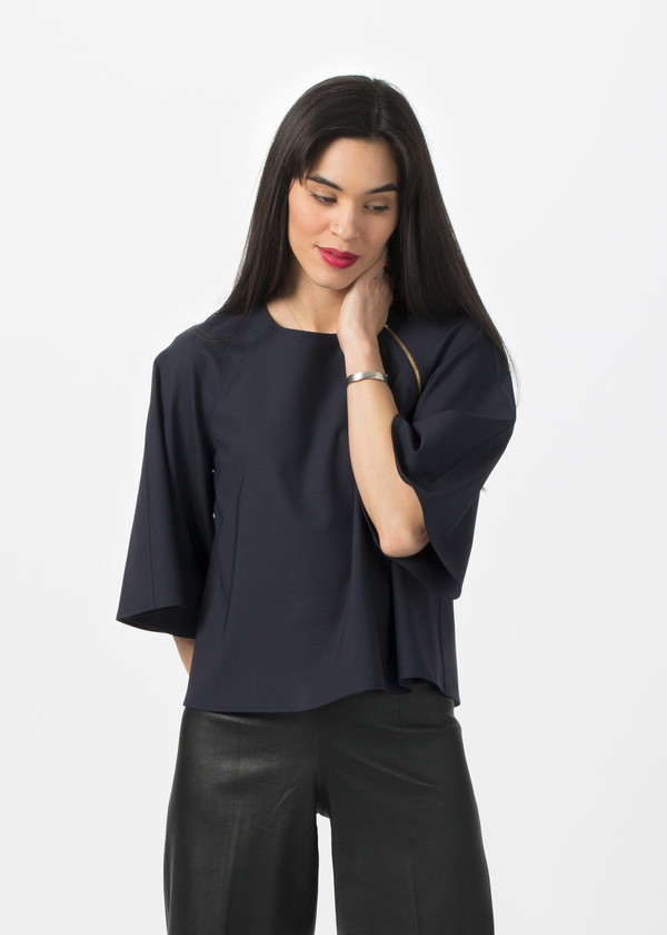 Harvey Faircloth A-Line Zipper Top Harvey Faircloth A-Line Zipper Top