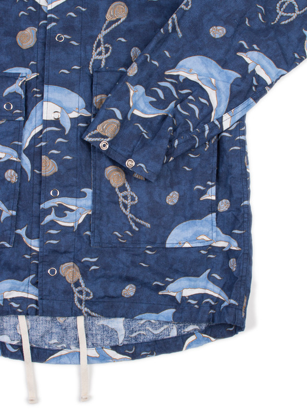 Lt Parka Navy Dolphin Print Lt Parka Navy Dolphin Print